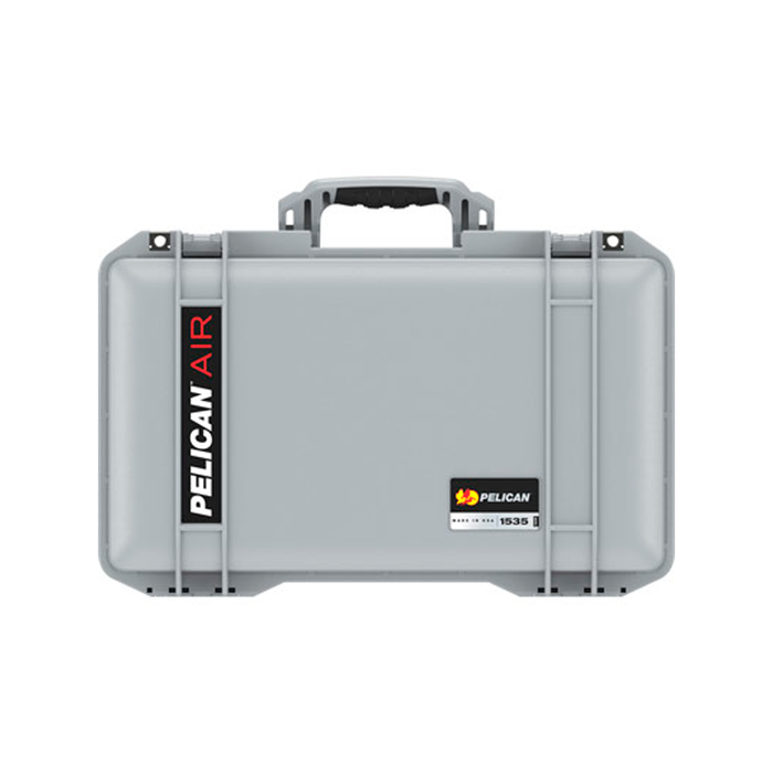 Estuche Pelican air plateado con foam 1535
