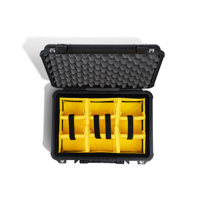 Estuche pelican protector negro con divisores acolchados Mod. 1500