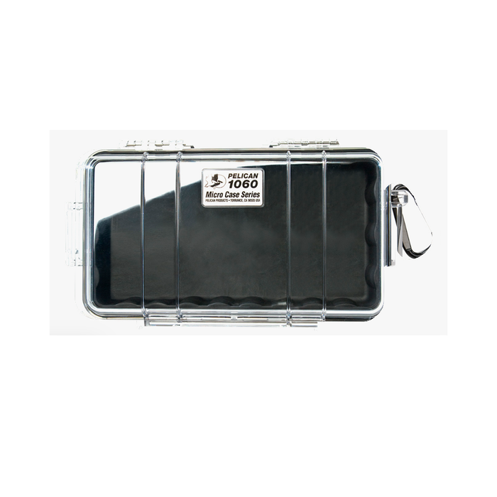 Micro case de protección pelican 1060 (BLACK/CLEAR) - gbamusicstore