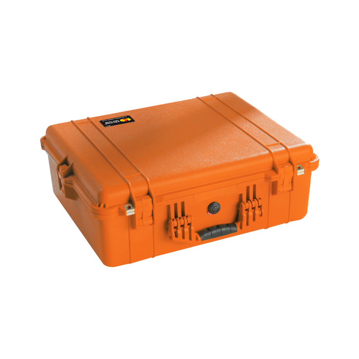 Estuche pelican protector naranja con foam Mod. 1600