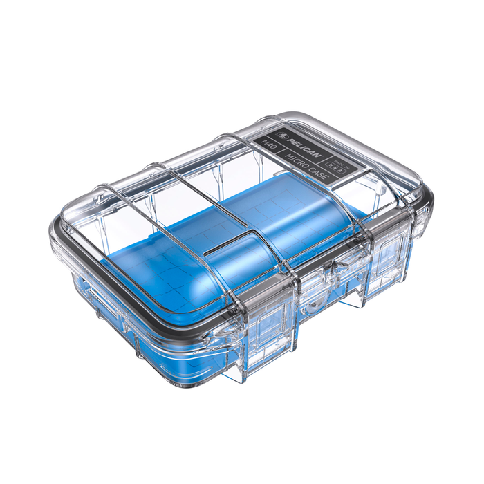 Micro case de protección Pelican (blue/clear) Mod. M40