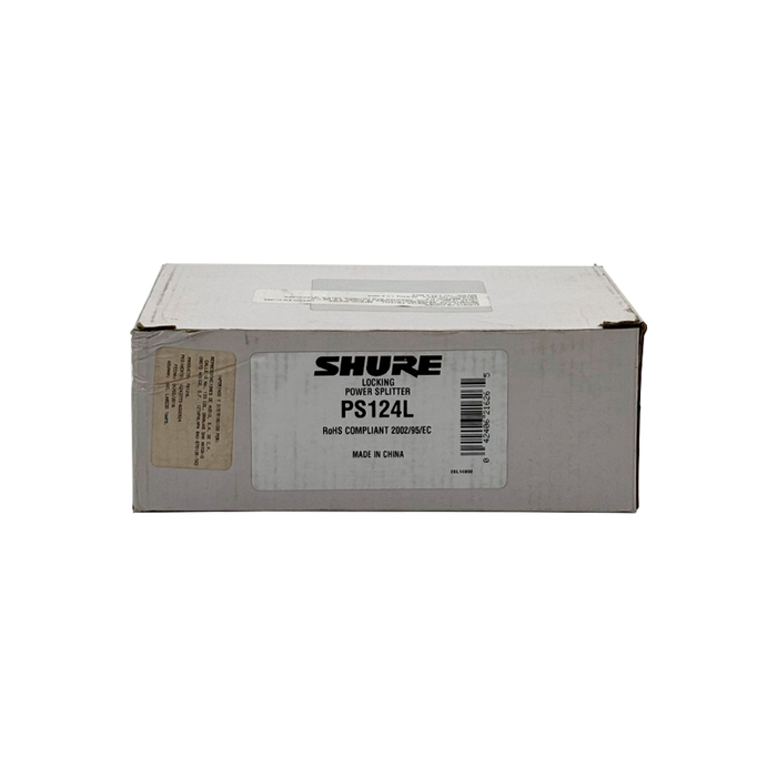 Fuente de alimentación shure con 4 salidas para 4 sistemas ulxp, ulxd y psm900 Mod 6. PS124L OPEN BOX