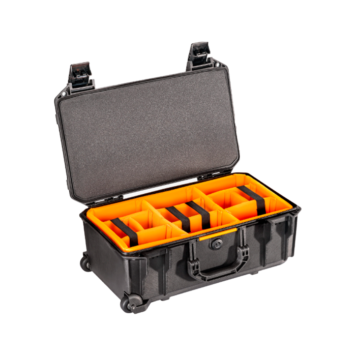 Estuche vault by pelican negro con divisores acolchados Mod. v525