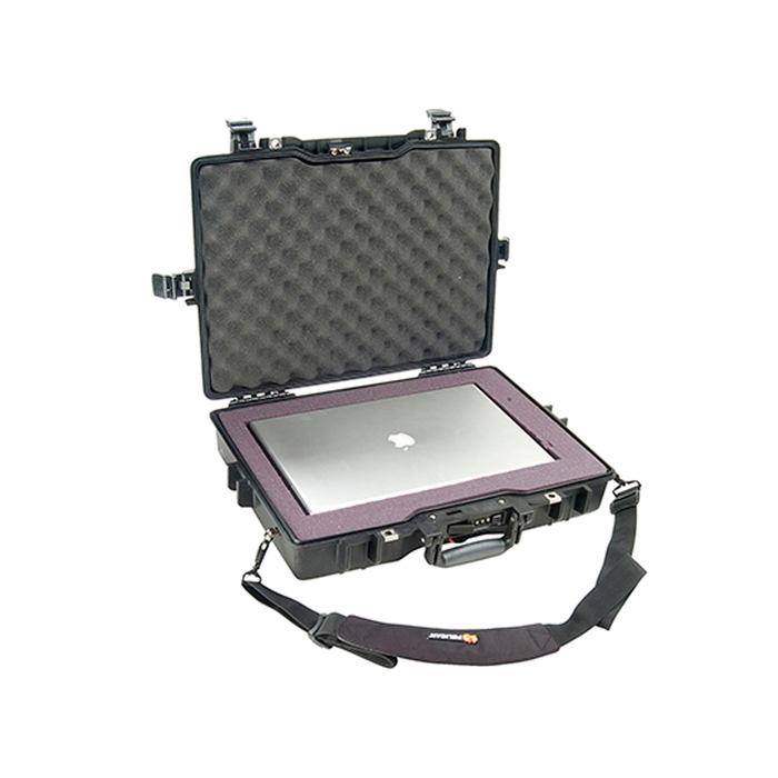 Estuche Pelican protector negro con foam Mod. 1495