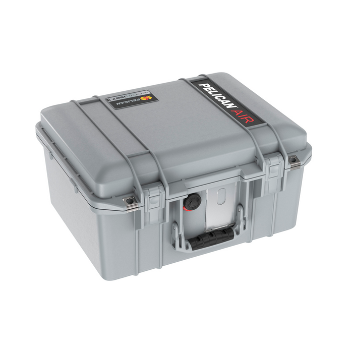 Estuche pelican air plateado con foam Mod. 1507