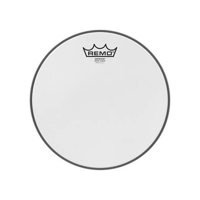 Parche 14" remo emperor white sude Mod. BE-0814-WS