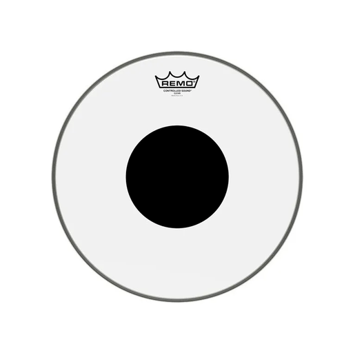 Parche 10" remo cs transparente centro negro Mod. CS-0310-10 - gbamusicstore