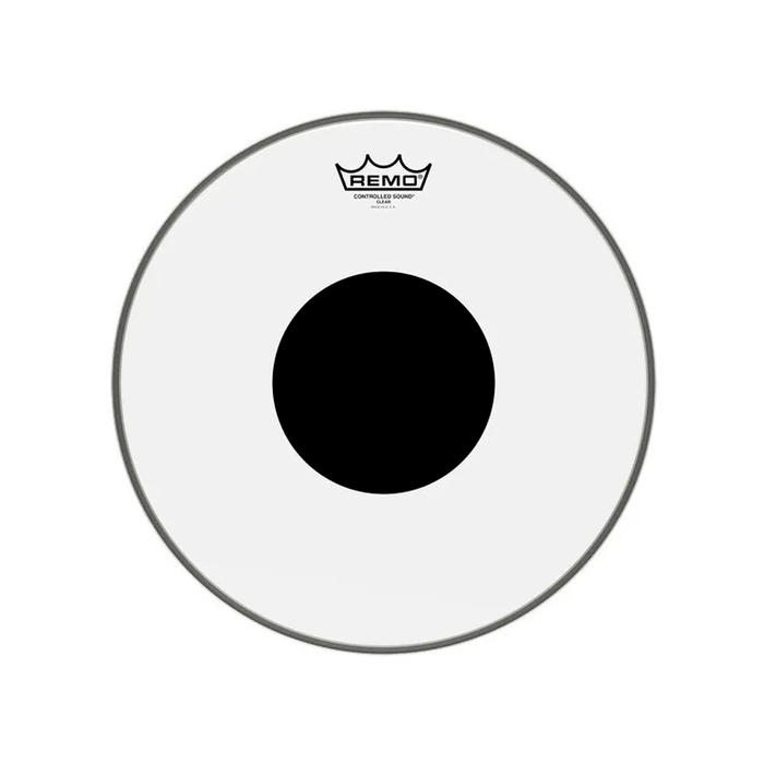 Parche 10" remo cs transparente centro negro Mod. CS-0310-10 - gbamusicstore