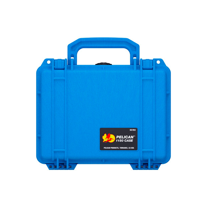 Estuche Pelican protector azul con foam Mod. 1150