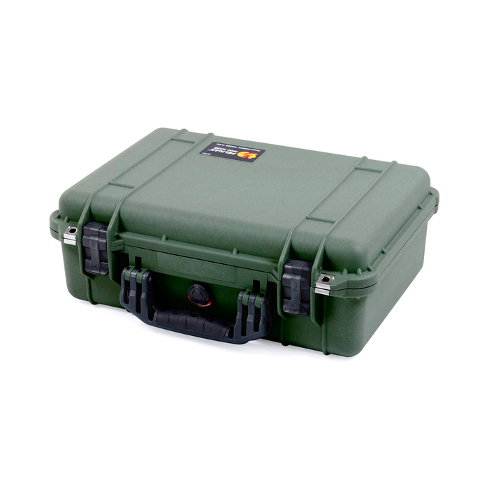 Estuche pelican protector verde sin foam Mod. 1500