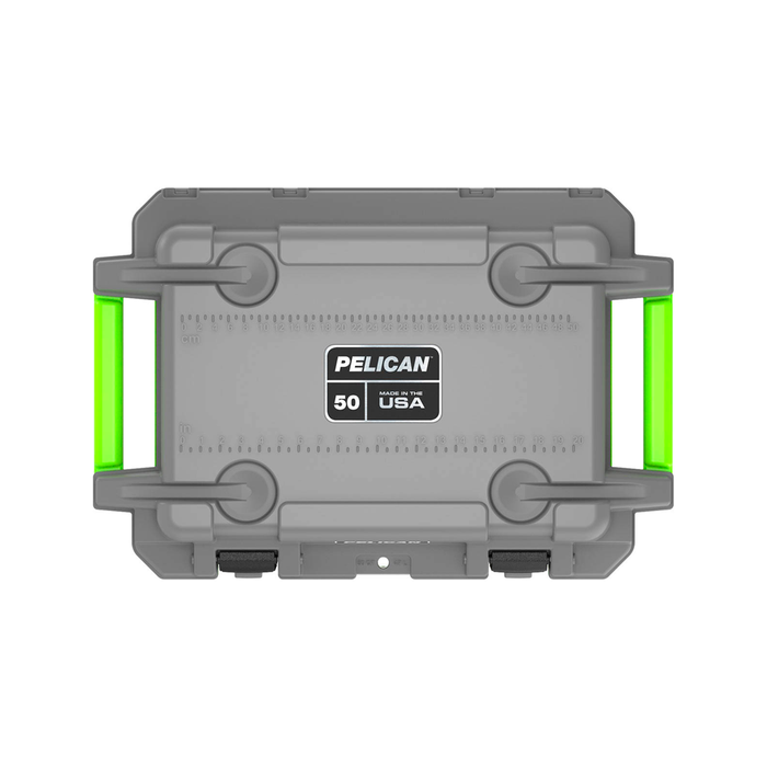 Hielera portatil pelican (dark gray/green) Mod. 50Q-1-DKGRYEGRN