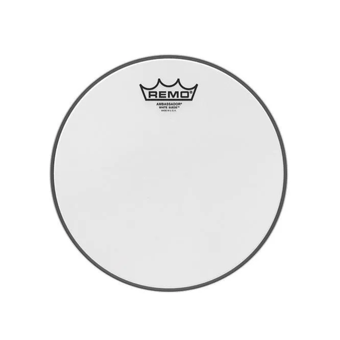 Parche 16" remo ambassador white suede Mod. BA-0816-WS