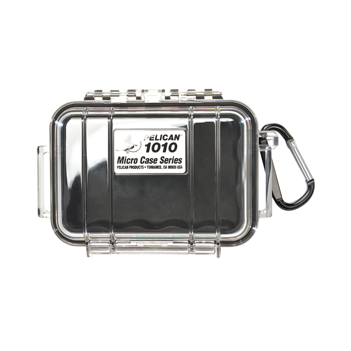 Micro case de proteccion pelican 1010 (black/clear)