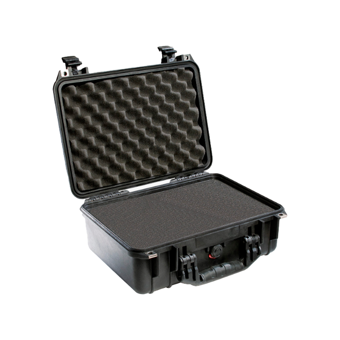Estuche Pelican protector negro con foam Mod. 1450