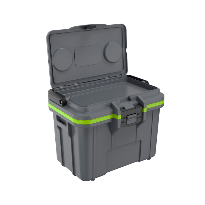 Hielera portátil pelican (dark gray/green) pelican Mod. 8Q1DKGRYEGRN
