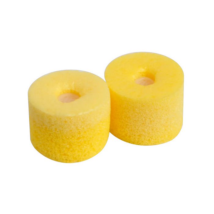 Kit de 50 pares de esponjas shure amarillas, lavables y desechables Mod. EAYLF1100