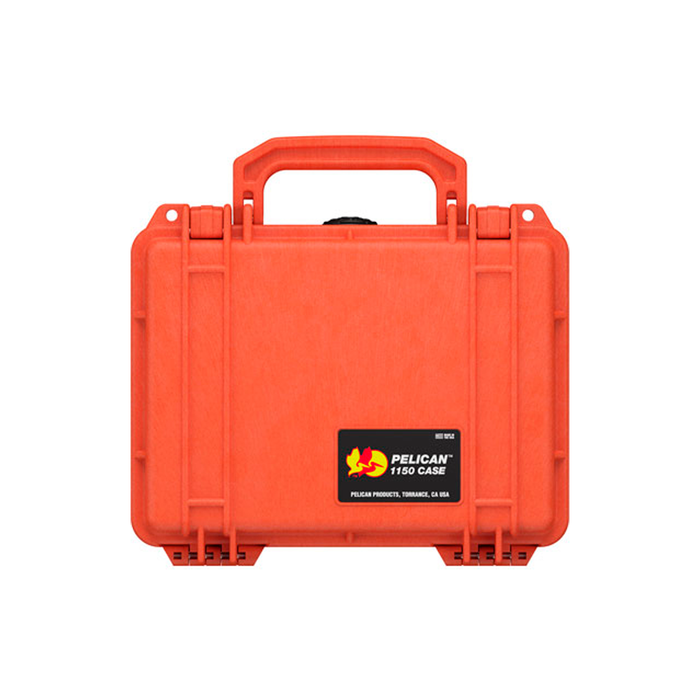 Estuche pelican protector naranja con foam Mod 1150