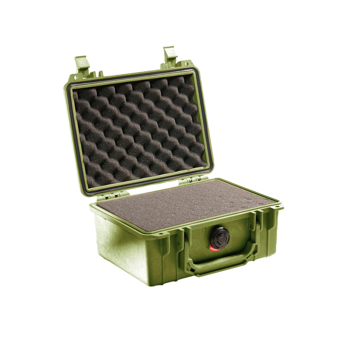 Estuche Pelican protector verde con foam Mod.1150