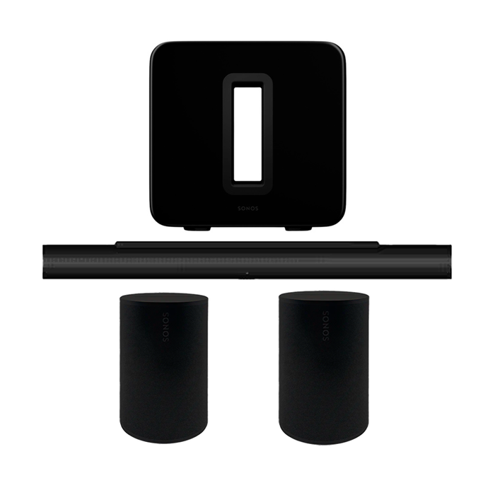 Bundle Sonos Home Black 2 Era 100 BLK + 1 Arc BLK + 1 SubGen4BLK