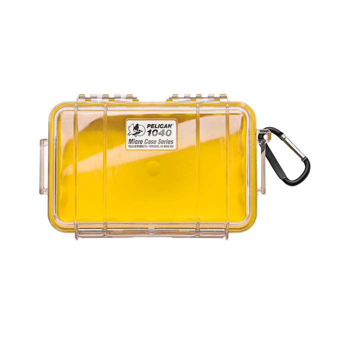 Micro case de proteccion pelican 1040 (yellow/clear)
