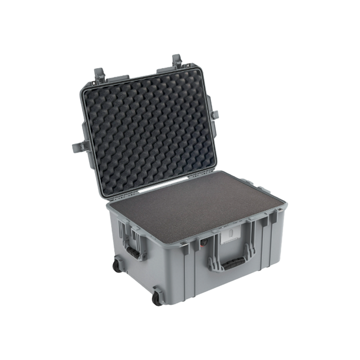 Estuche pelican air plateado con foam 1607