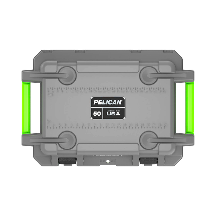 Hielera portatil pelican dark gray/green pelican Mod. 50Q1DKGRYEGRN