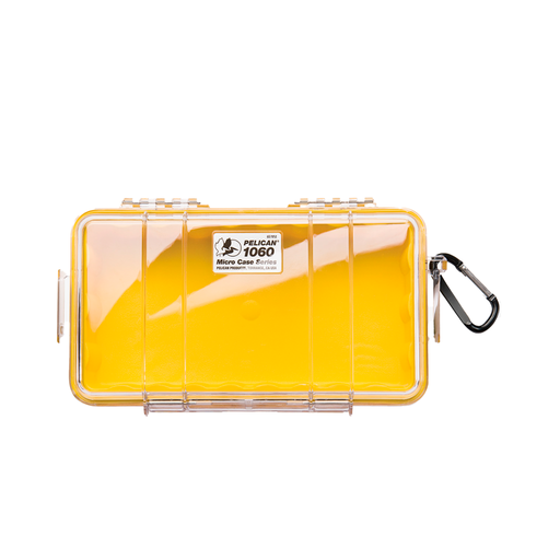 Micro case de protección pelican 1060 (YELLOW/CLEAR) - gbamusicstore