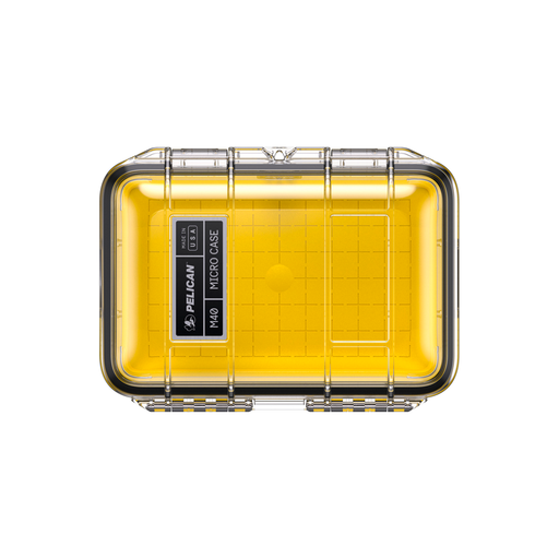 Micro case de proteccion pelican Mod. M40 (YELLOW/CLEAR) - gbamusicstore