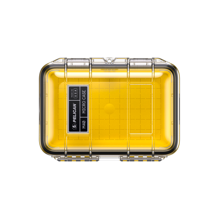 Micro case de proteccion pelican Mod. M40 (YELLOW/CLEAR) - gbamusicstore