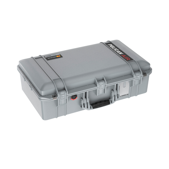 Estuche pelican air plateado con foam Mod. 1555