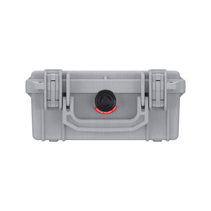 Estuche pelican protector plateado con foam Mod. 1150