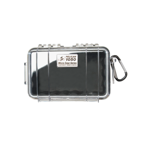 Micro case de protección pelican 1050 (black/clear) - gbamusicstore
