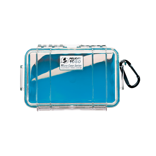 Micro case de protección pelican 1050 (blue/clear) - gbamusicstore
