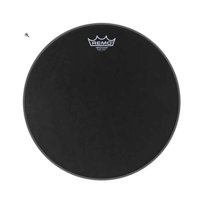 Parche 8" remo ambassador black sude Mod. BA-0808-ES