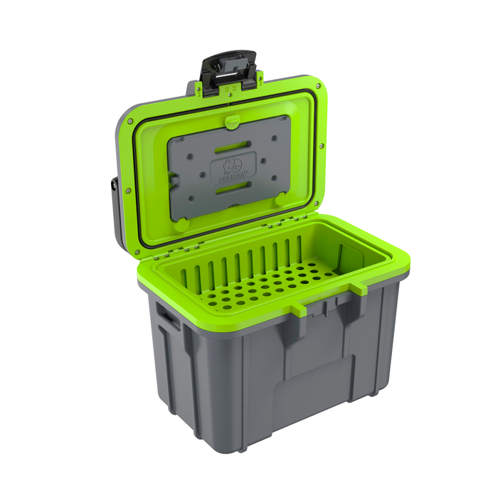 Hielera portátil pelican (dark gray/green) pelican Mod. 8Q1DKGRYEGRN