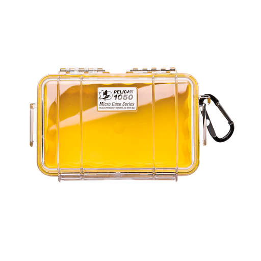 Micro case de protección pelican 1050 (yellow/clear) - gbamusicstore