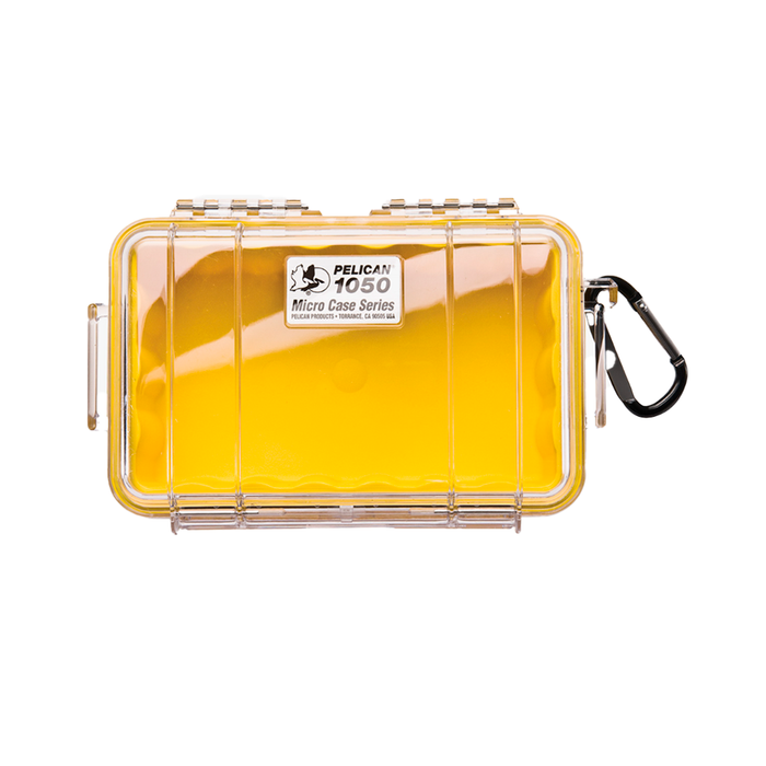 Micro case de protección pelican 1050 (yellow/clear) - gbamusicstore
