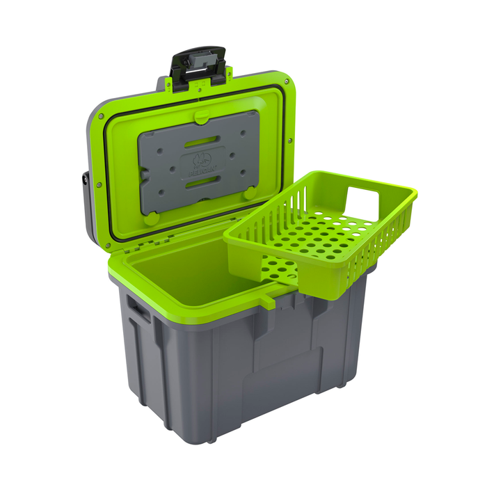 Hielera portátil pelican (dark gray/green) pelican Mod. 8Q1DKGRYEGRN