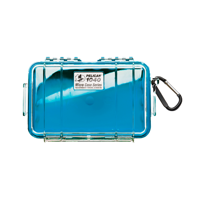 Micro case de proteccion pelican Mod 1040 (blue/clear)