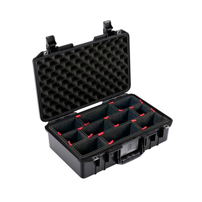 Estuche pelican air negro con divisores 1485 Mod. 014850-0051-110