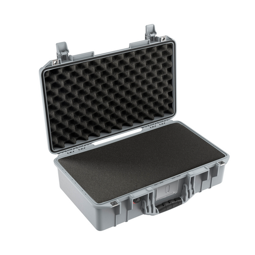 Estuche pelican air plateado con foam 1525 - gbamusicstore