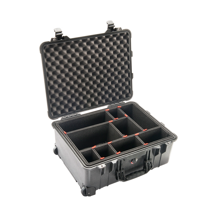 Estuche pelican protector negro con divisores Mod. 1560TP