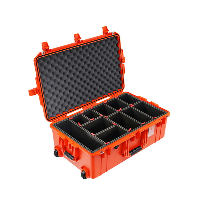 Estuche pelican air naranja con foam Mod. 1595