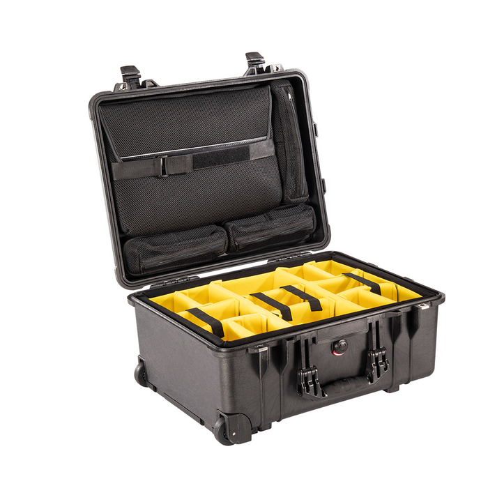 Estuche pelican protector negro con inserto para laptop y divisores acolchados Mod. 1560SC