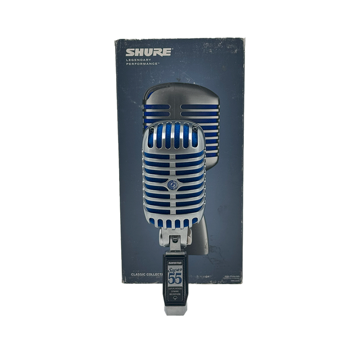 Micrófono Vocal Shure Dinámico con Apariencia Clásica Mod . Super55 OPEN BOX