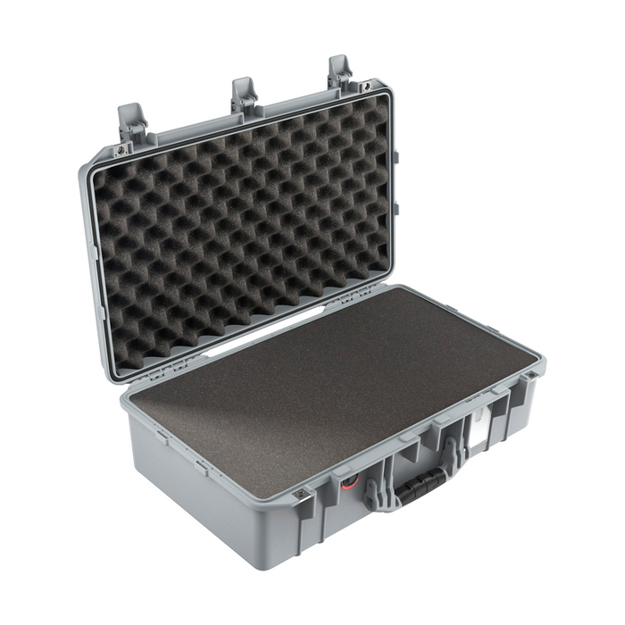 Estuche pelican air plateado con foam Mod. 1555