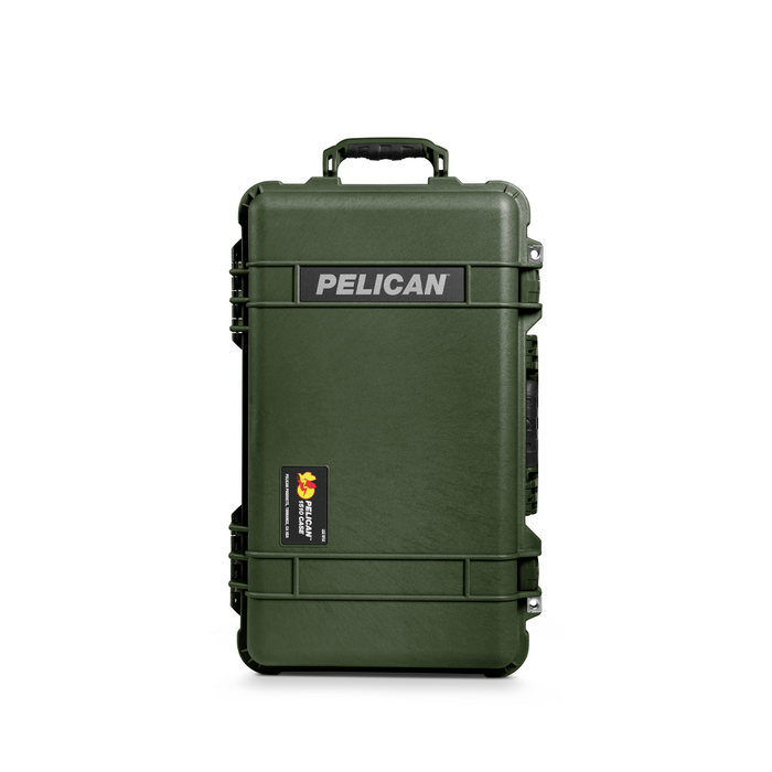 Estuche pelican protector verde con divisores acolchados Mod. 1514
