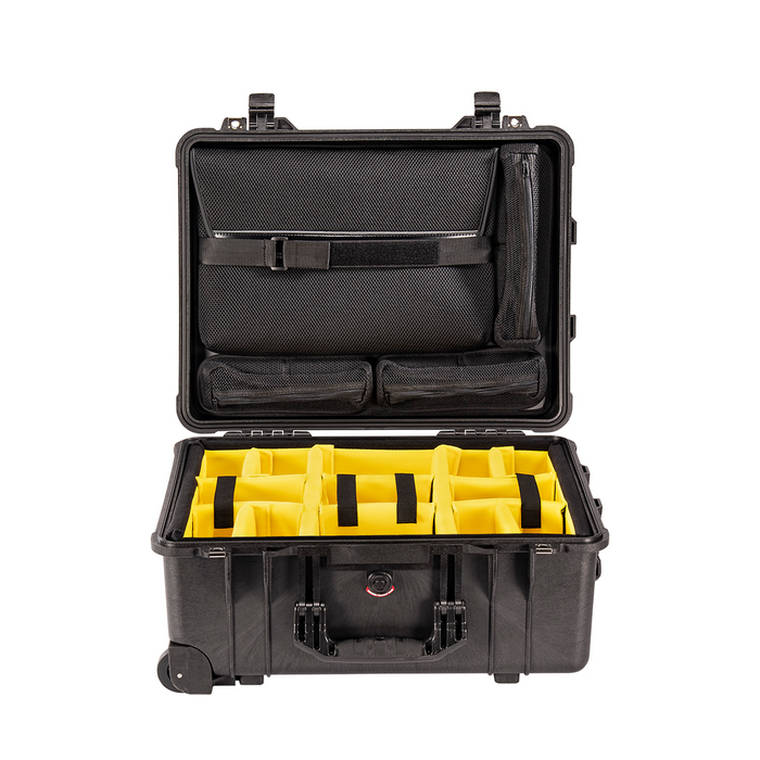 Estuche pelican protector negro con inserto para laptop y divisores acolchados Mod. 1560SC