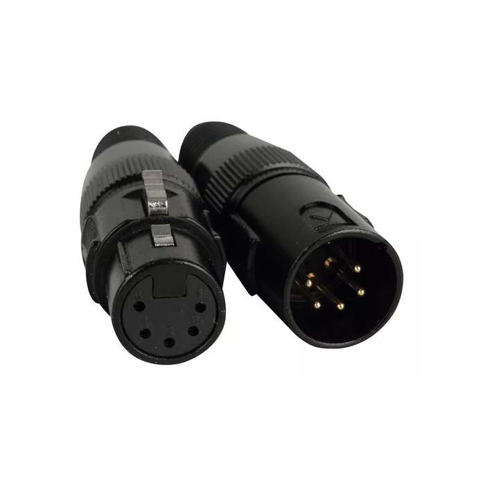 Conector Xlr5 Neutrik Dmx Macho Negro Mod. NC5MXX-BAG