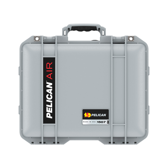 Estuche pelican air plateado con foam Mod. 1507